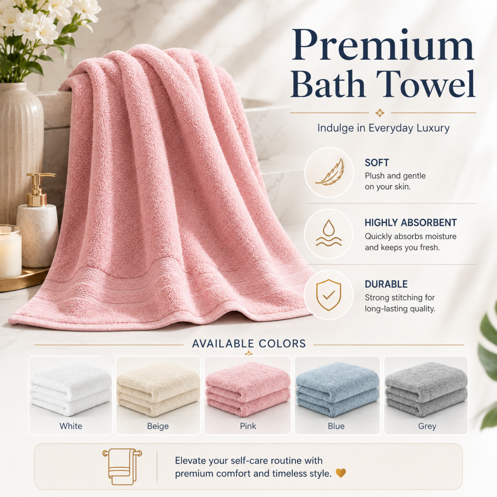 Premium Bath Towel – Standard Size