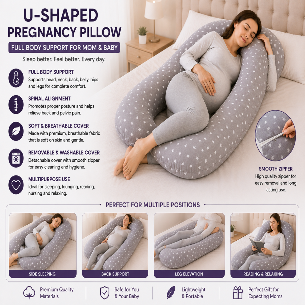U Shape Pregnancy Pillow – Standard Size