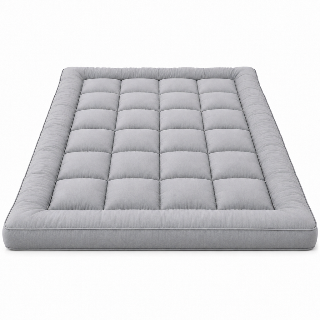 Premium 1000 GSM Ball Fiber Mattress Topper – Soft Quilted Comfort