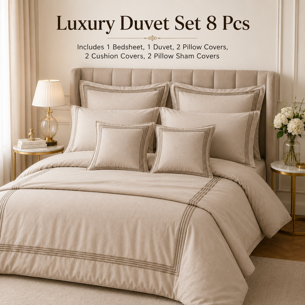 Luxury Duvet Set – 8 Pcs