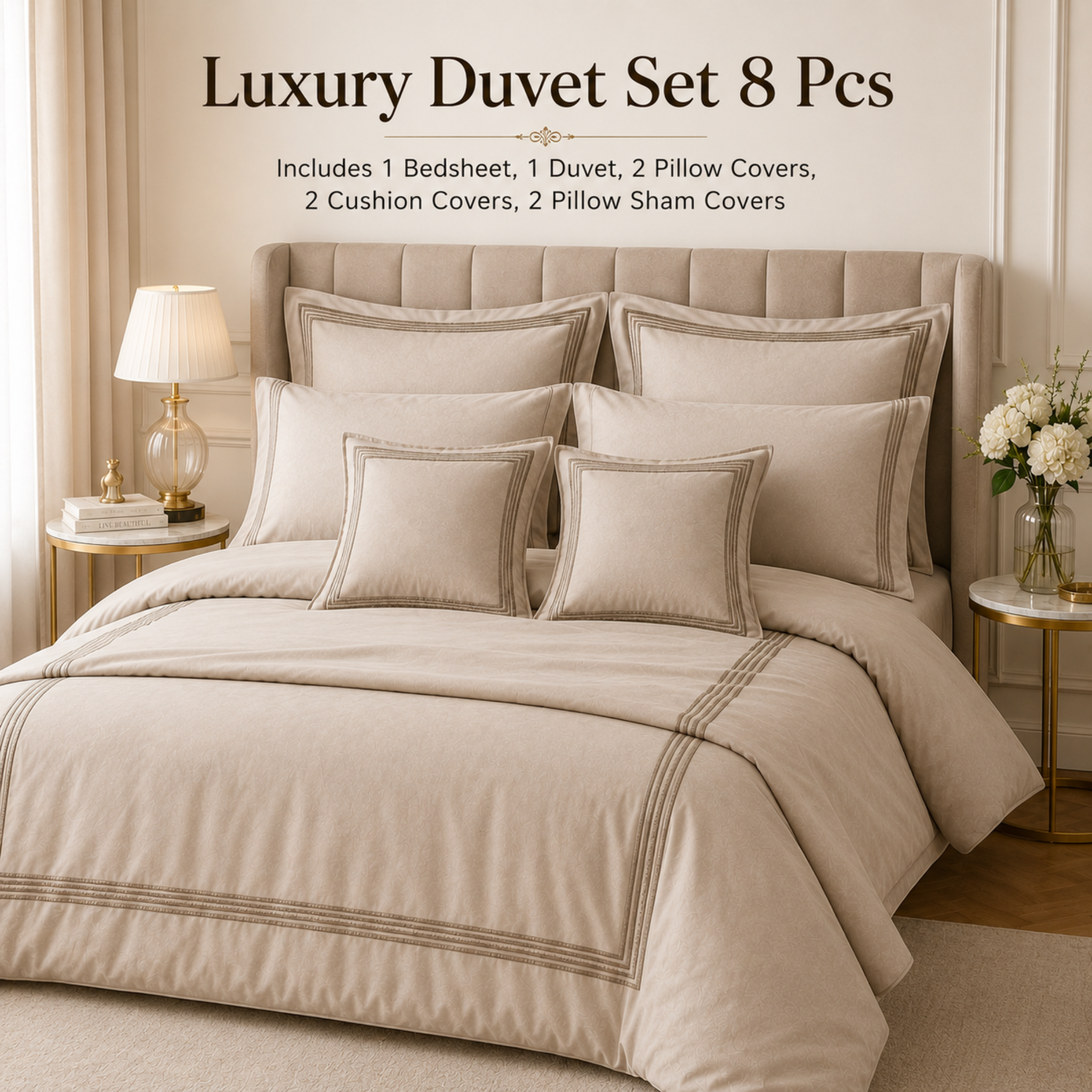 Luxury Duvet Set – 8 Pcs