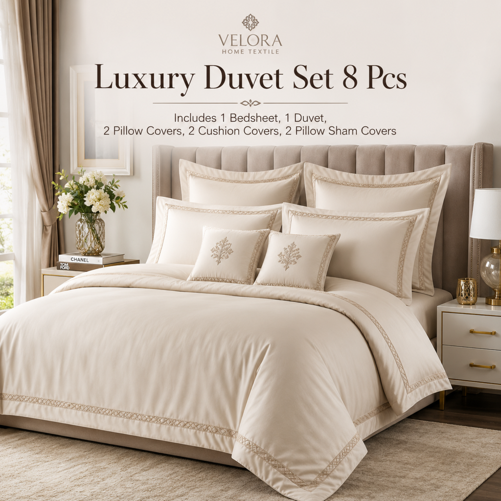 Luxury Duvet Set – 8 Pcs