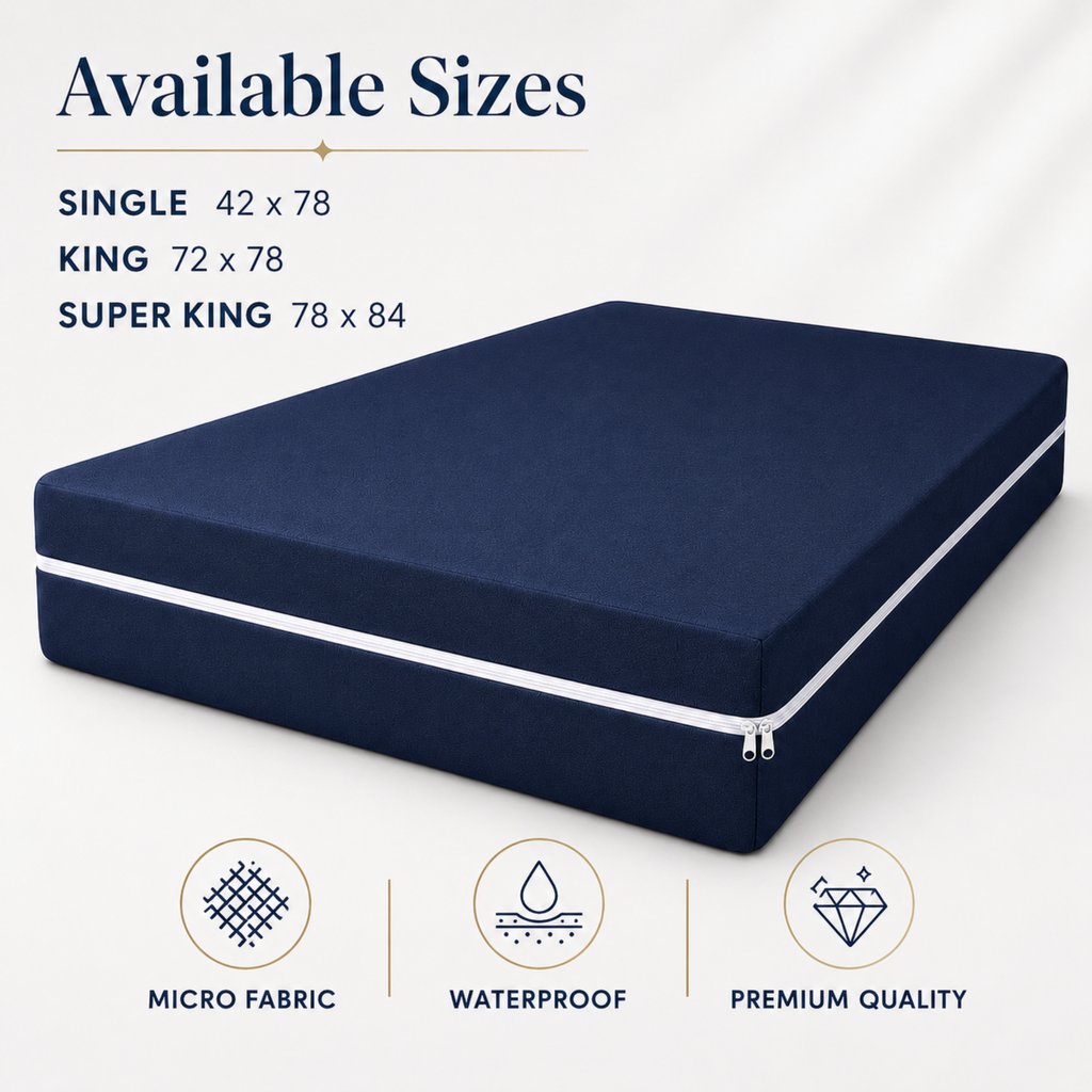 Premium Waterproof Mattress Encasement – Complete 360° Protection