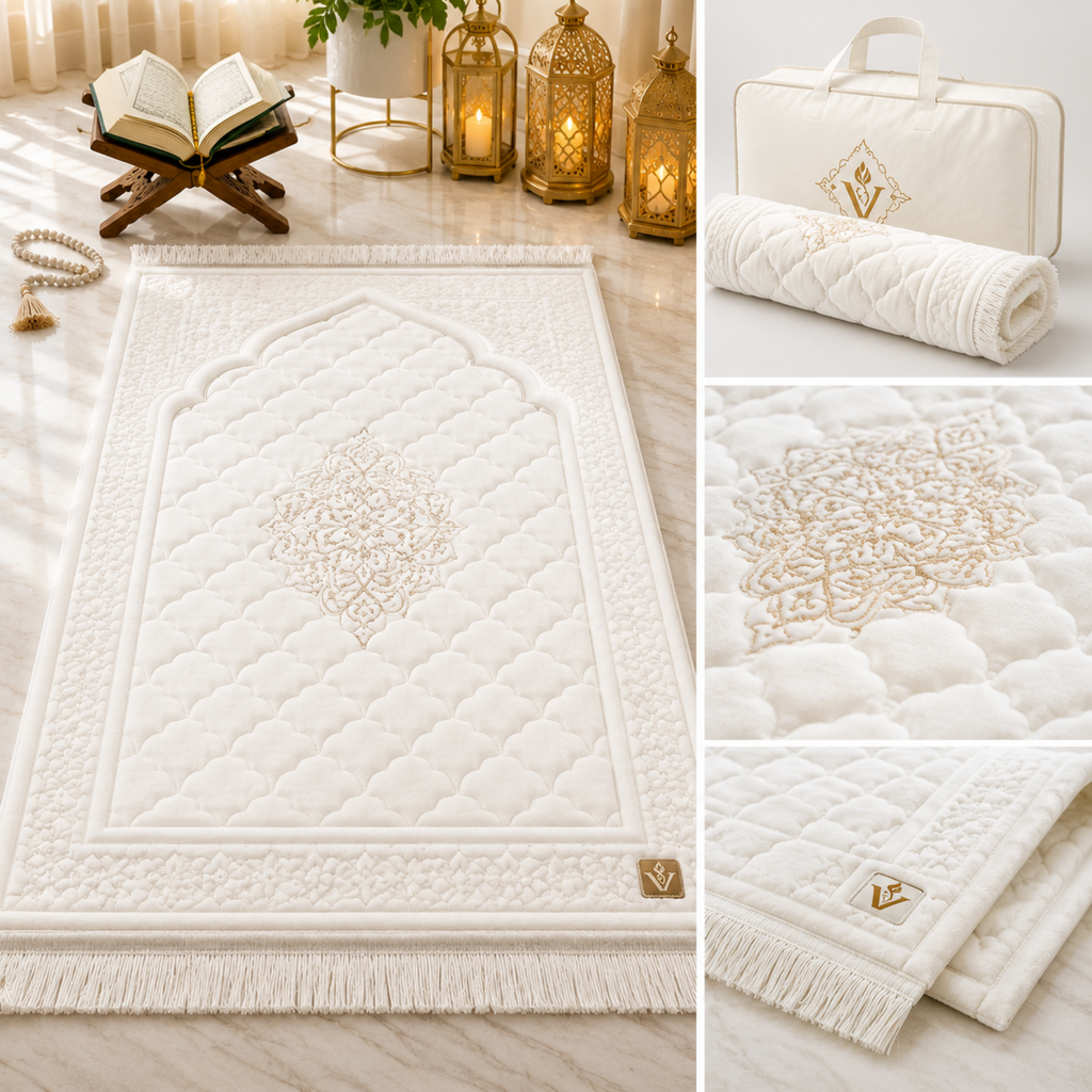 Luxury Premium Quilted Prayer Mat (Janamaz)
