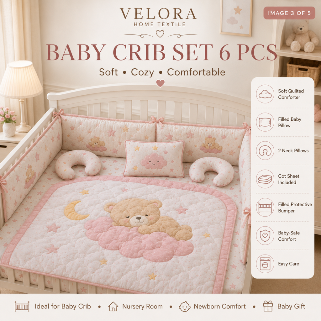 Baby Comforter / Bedding / Crib Set 6pcs