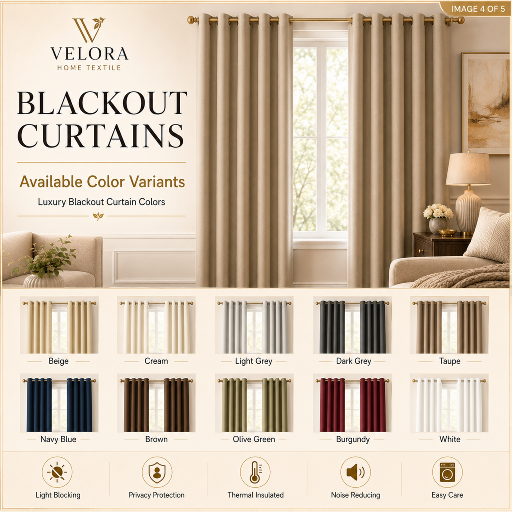 Blackout Curtains Pair