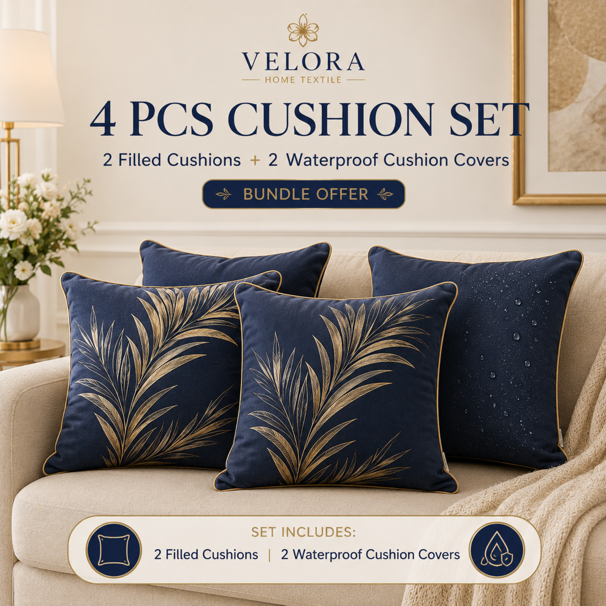 Premium Cushion Set 4pcs