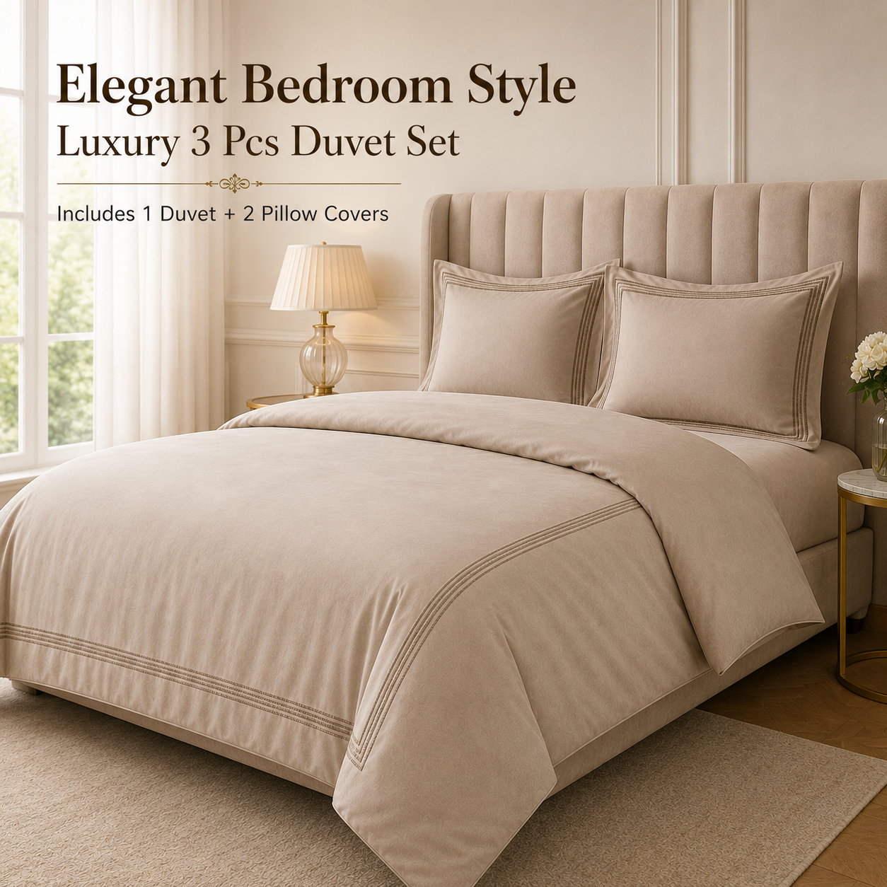 Luxury Duvet Set – 3 Pcs