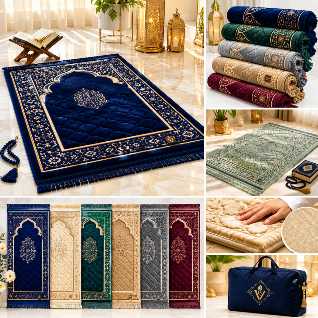 Luxury Premium Quilted Prayer Mat (Janamaz)