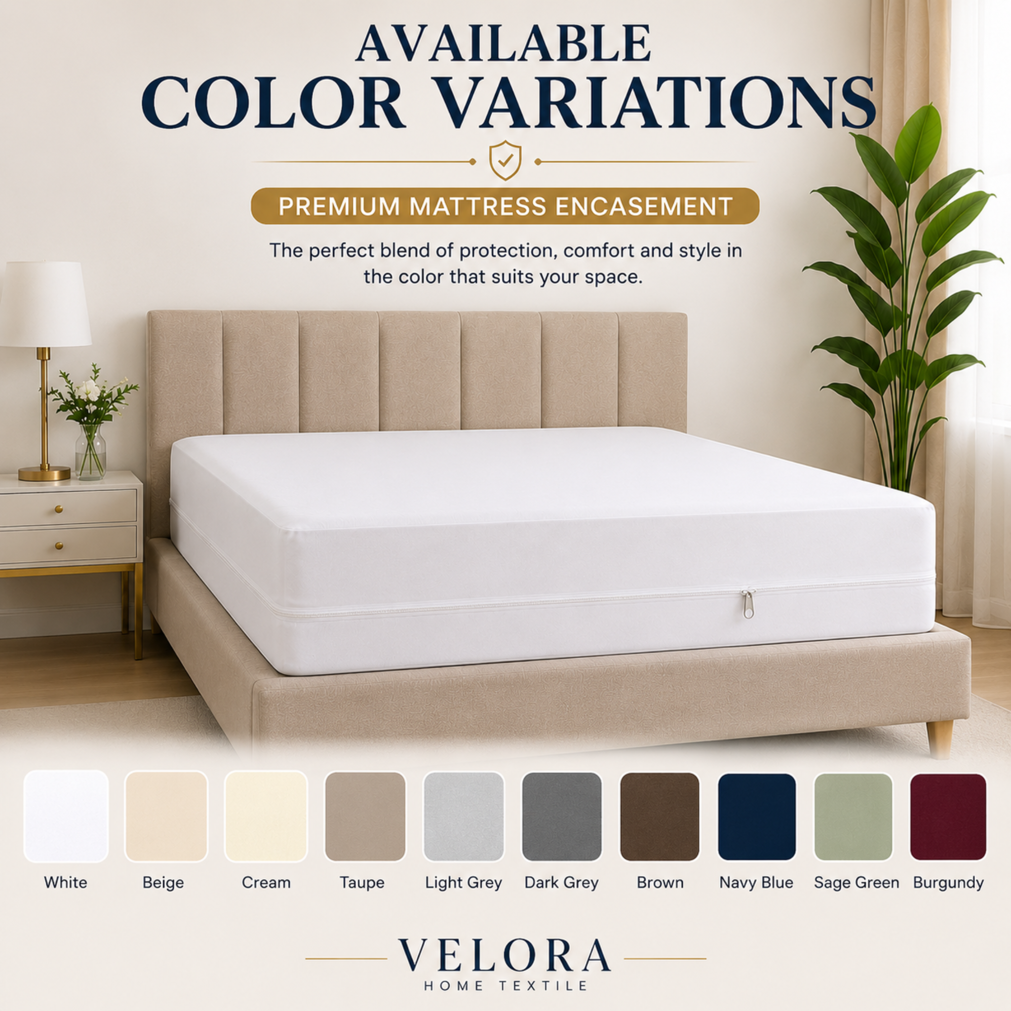 Premium Mattress Encasement – Full Mattress Protection Cover