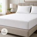 Premium Fitted Sheet – White & Dyed Colors | 30cm & 40cm Deep Pocket