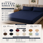 Premium Microfiber Fitted Sheet – 12-Inch Deep Pocket
