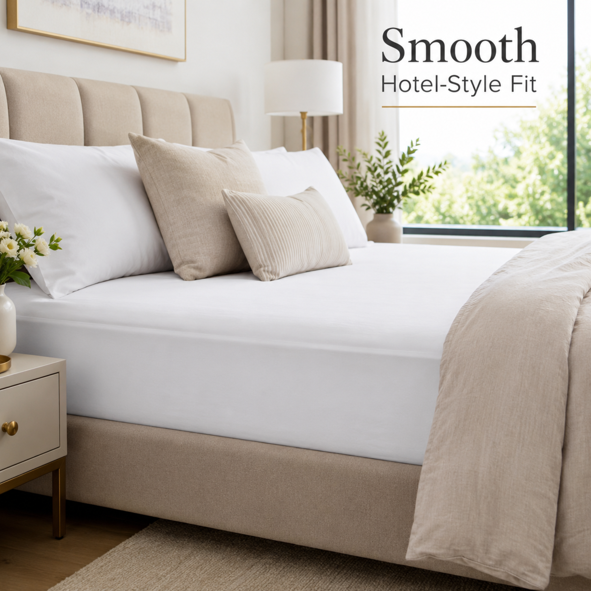 Premium Fitted Sheet – White & Dyed Colors | 30cm & 40cm Deep Pocket