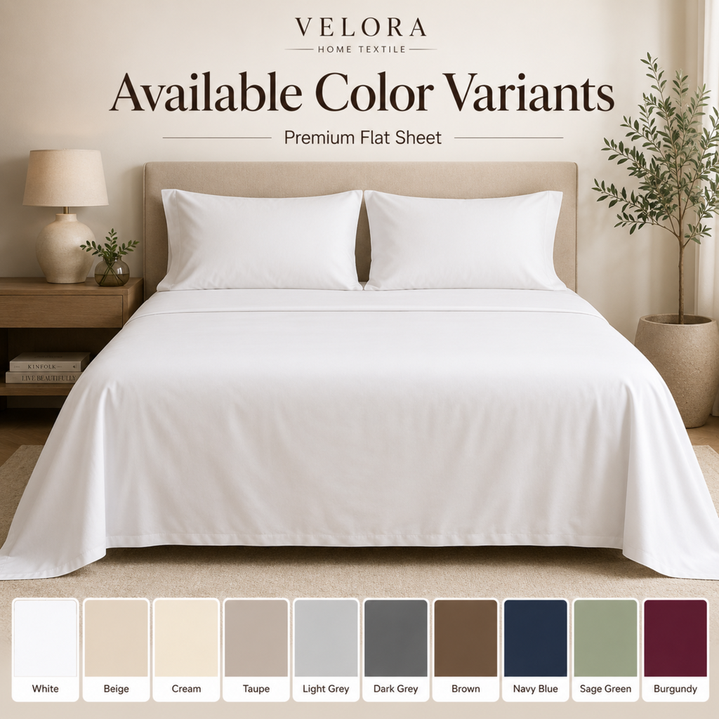 Premium Flat Sheet – White & Dyed Colors | 30cm & 40cm Options