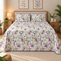 Meadow Bloom Printed Bed Sheet – Ivory (100% Cotton Fabric)