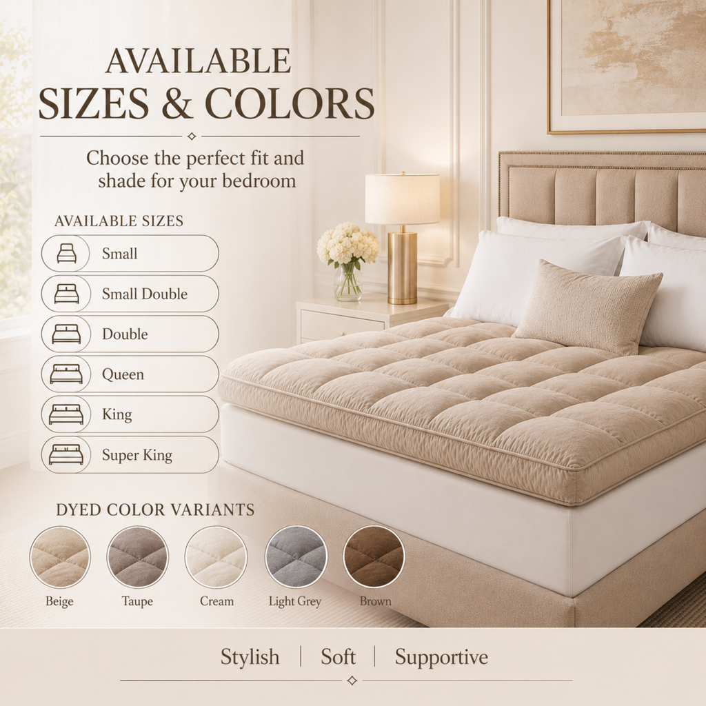 Mattress Topper Dyed