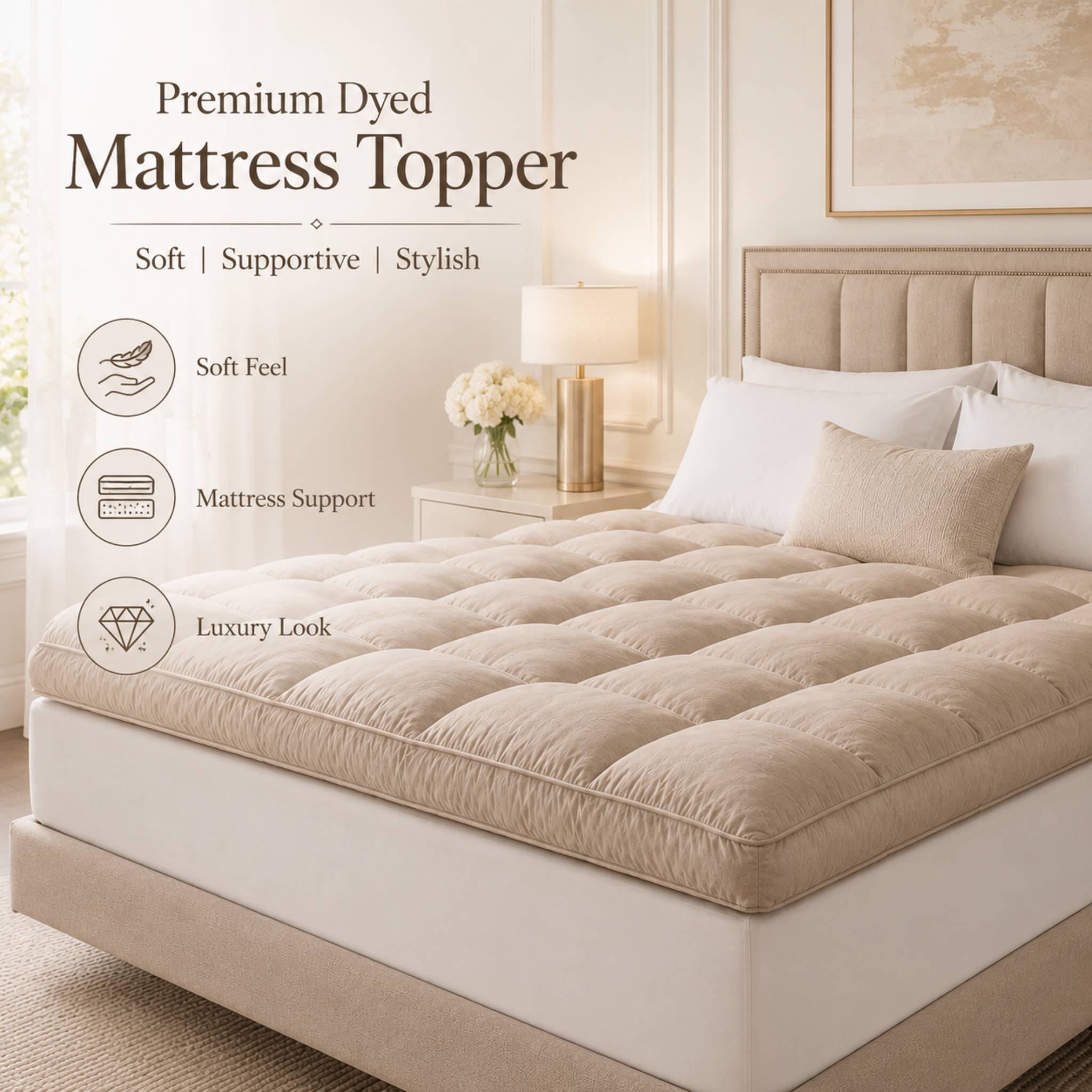 Mattress Topper Dyed