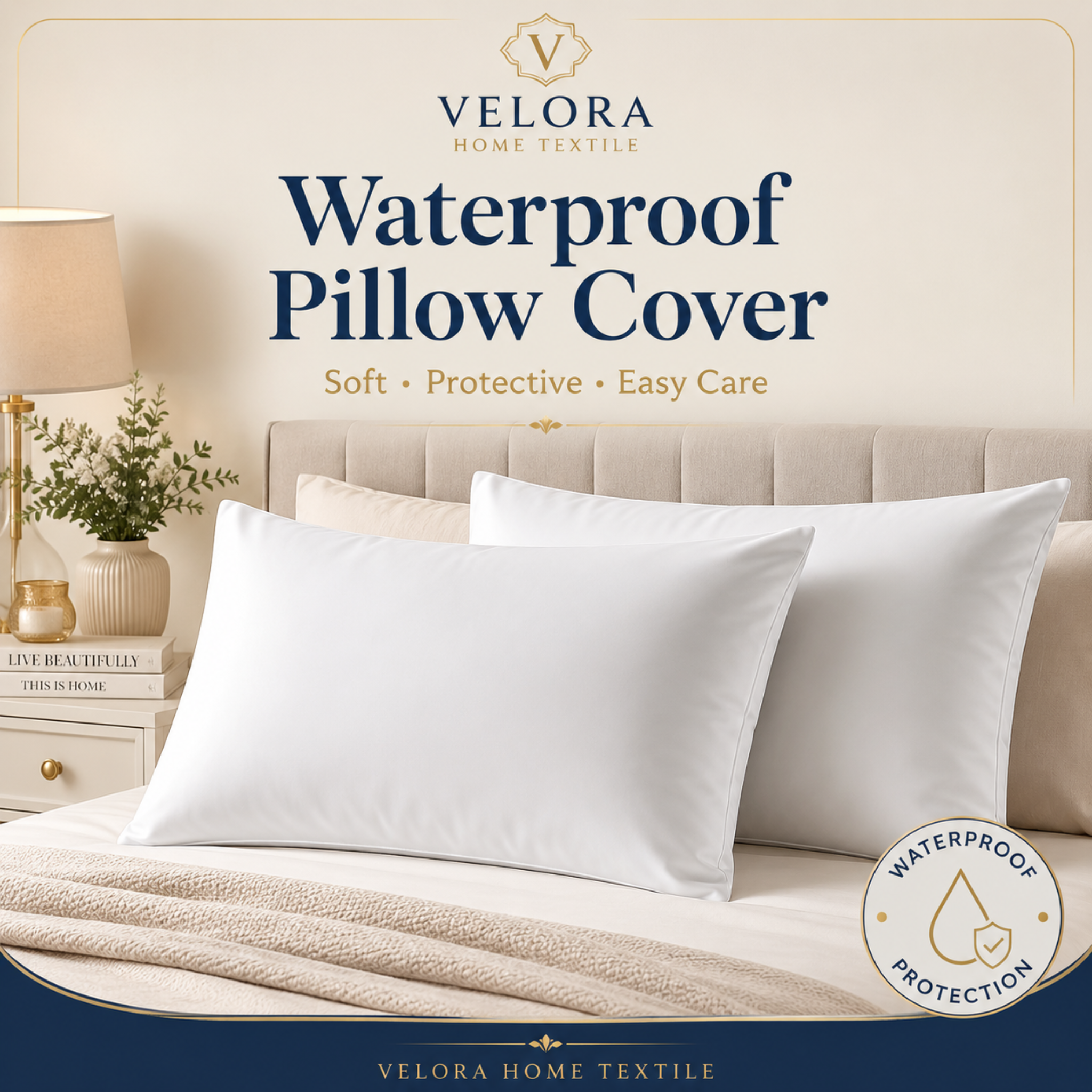 Waterproof Pillow Covers – Soft Protective Pillow Protector