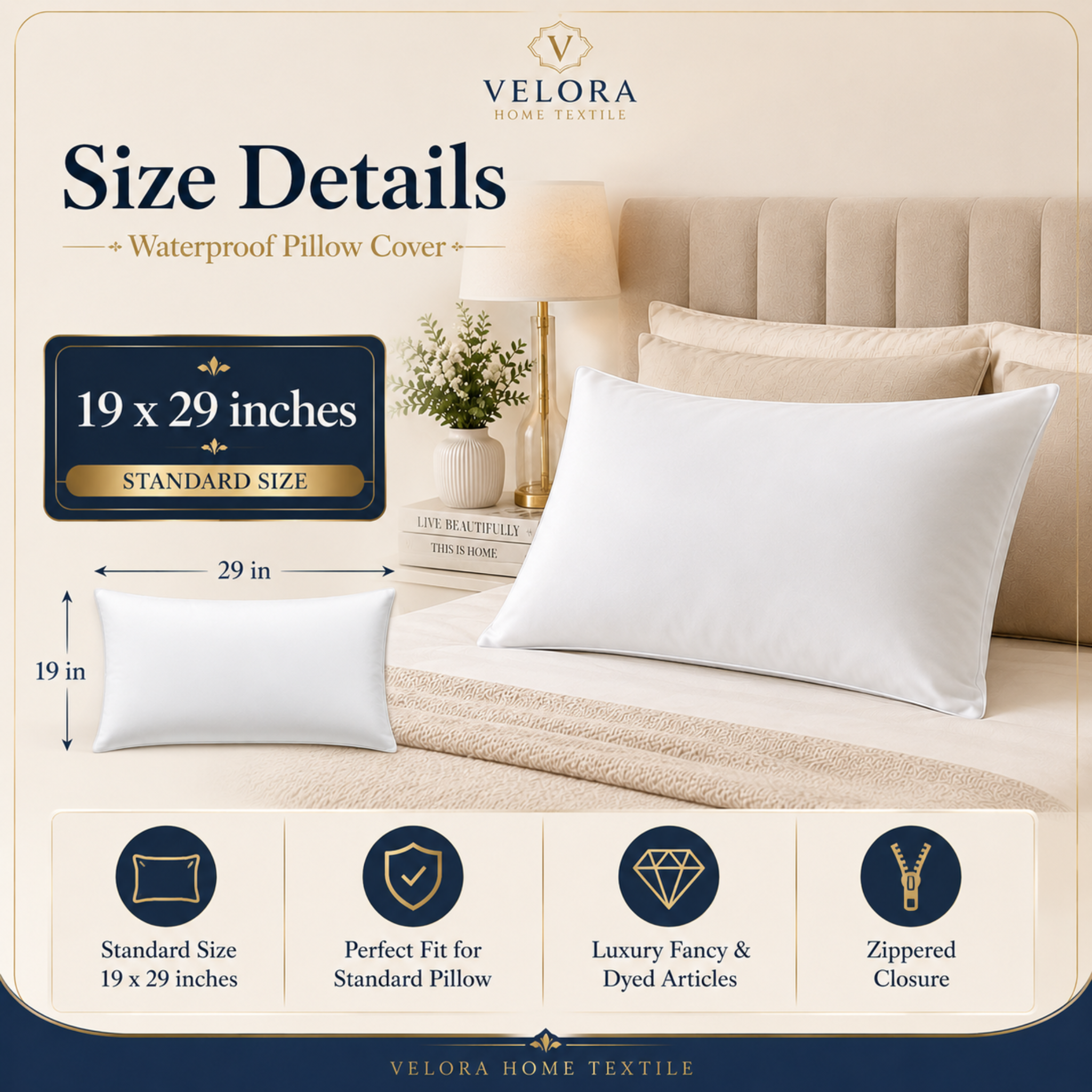 Waterproof Pillow Covers – Soft Protective Pillow Protector