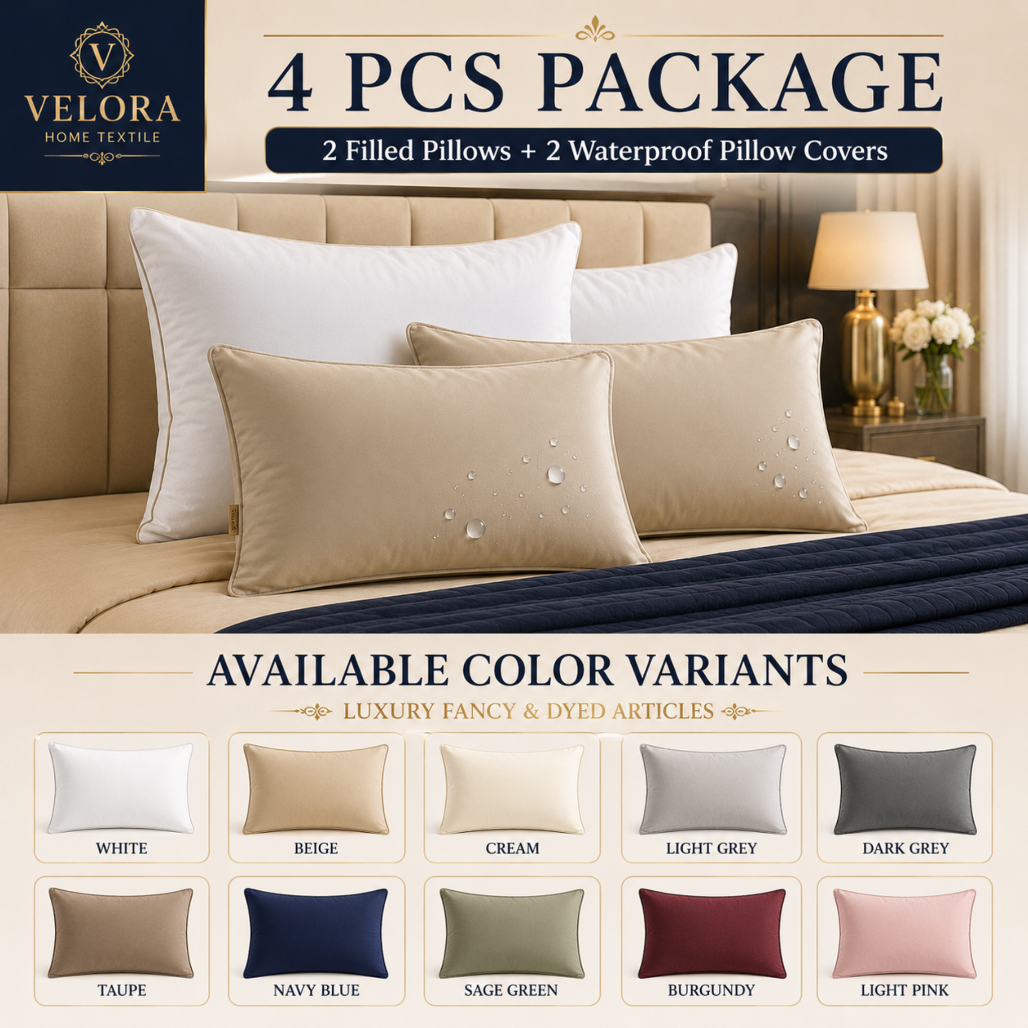 Premium Pillow Set 4pcs