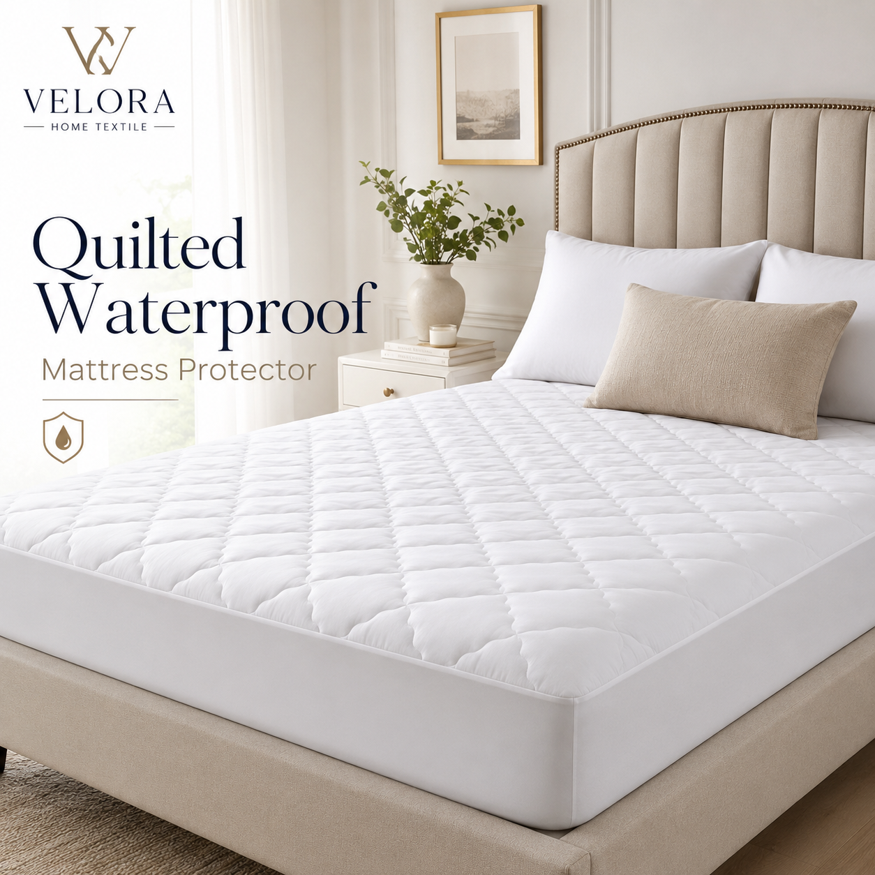 Quilted Mattress Protector Waterproof