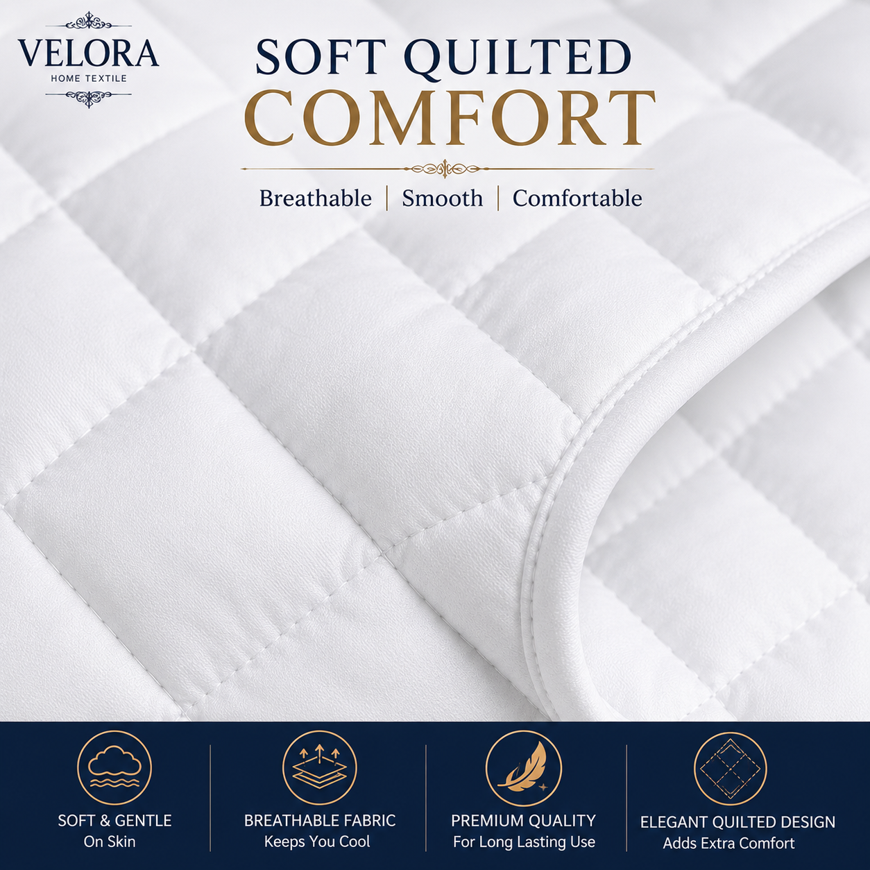 Quilted Mattress Protector Waterproof