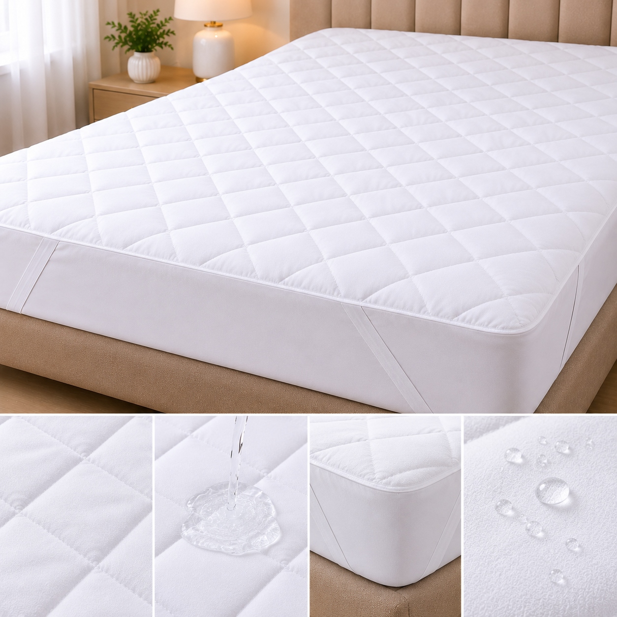 Quilted Mattress Protector Waterproof