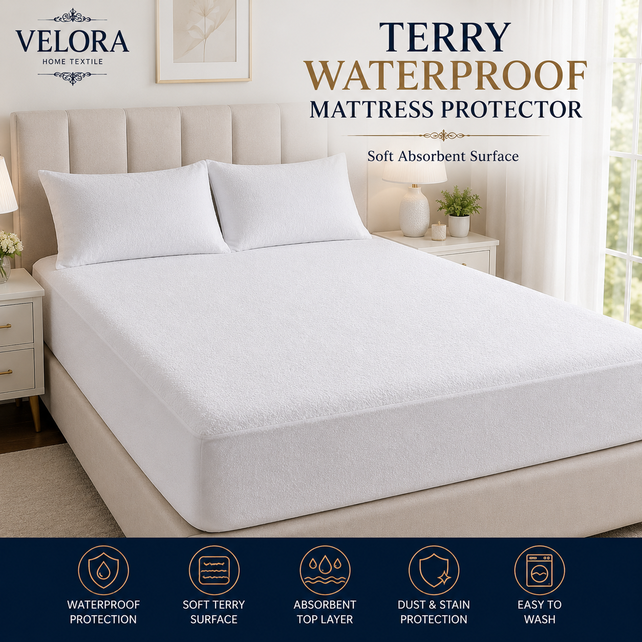 Terry Mattress Protector Waterproof